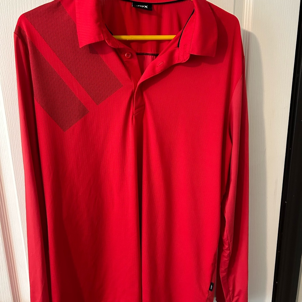 JDX Men’s golf polo long sleeve with McLemore Logo
